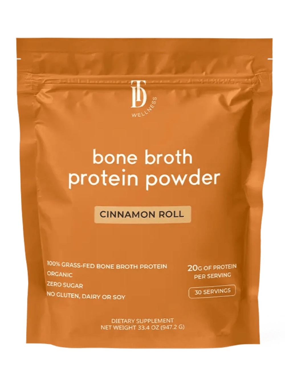 Cinnamon Roll Bone Broth Protein Powder - TD Wellness